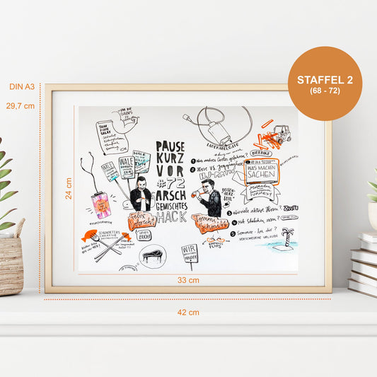 GEMALTES HACK PRINT - STAFFEL 2