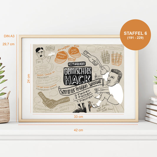 GEMALTES HACK PRINT - STAFFEL 6