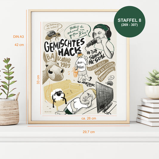 GEMALTES HACK PRINT - STAFFEL 8