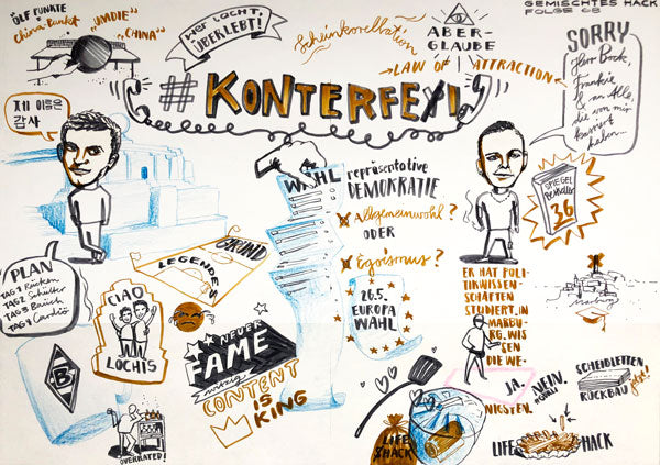 GEMALTES HACK PRINT - STAFFEL 2