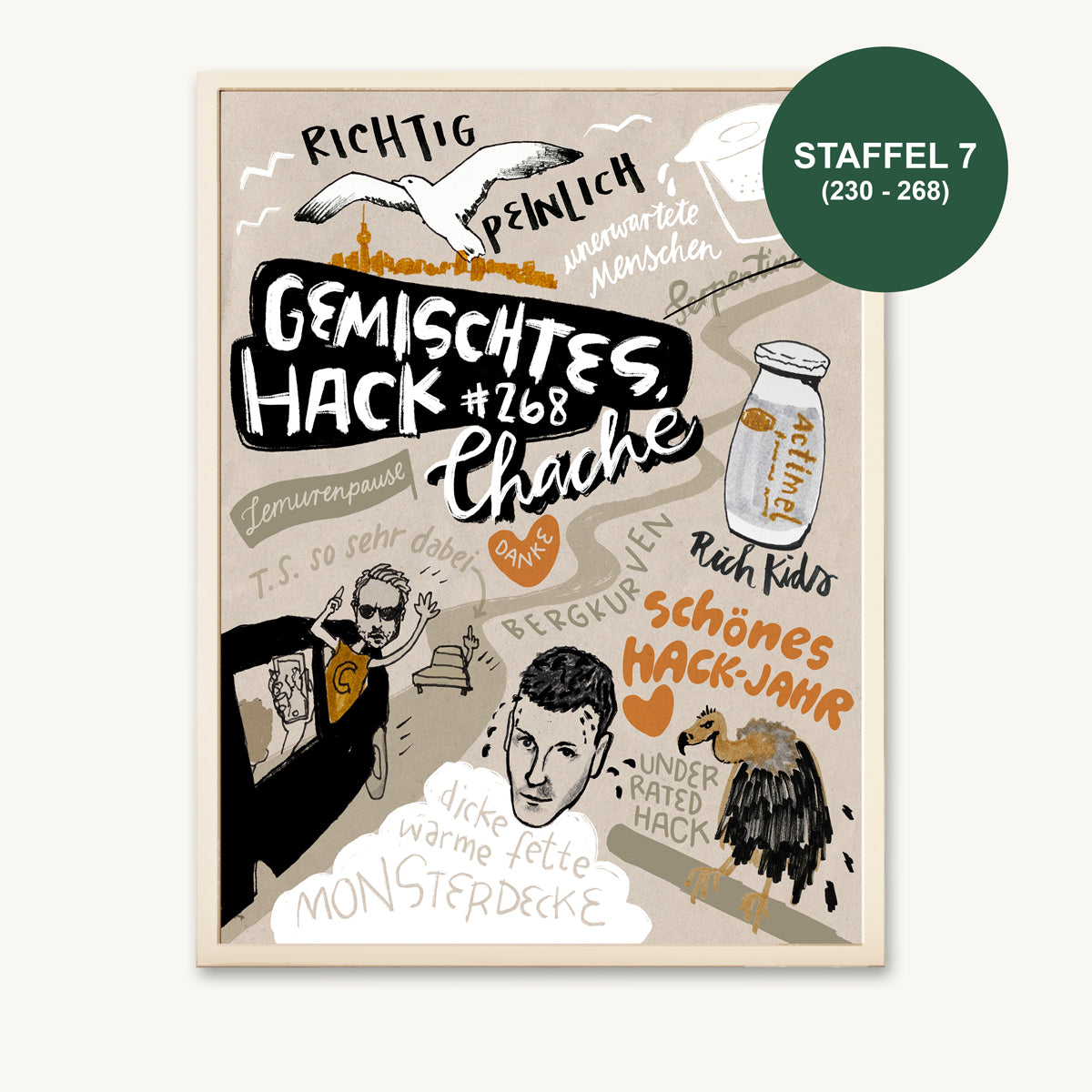 GEMALTES HACK PRINT - STAFFEL 7
