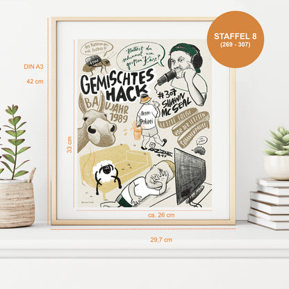 GEMALTES HACK PRINT - STAFFEL 8