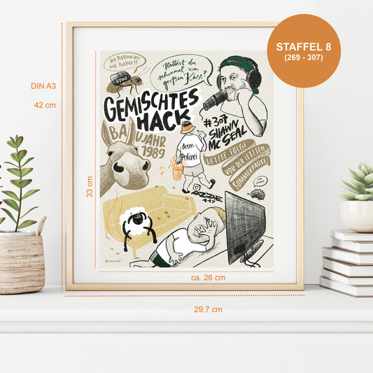 GEMALTES HACK PRINT - STAFFEL 8