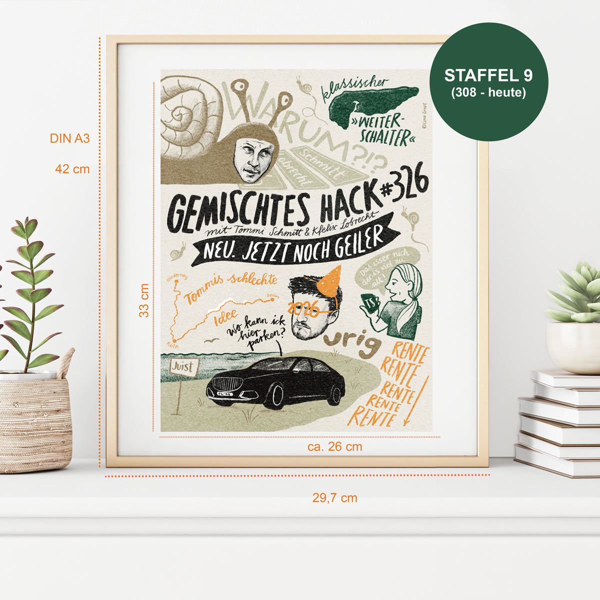 GEMALTES HACK PRINT - STAFFEL 9