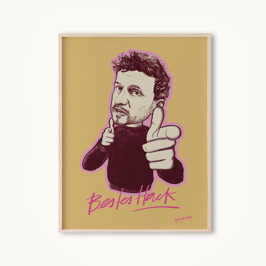 BESTES HACK PRINT TOMMI FINGERPISTOLEN 30x40cm
