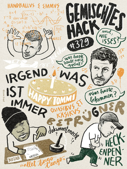 GEMALTES HACK PRINT - STAFFEL 9
