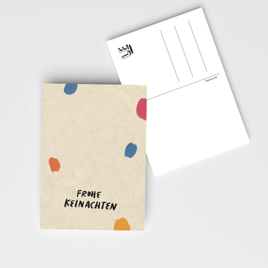 FROHE KEINACHTEN - POSTKARTE